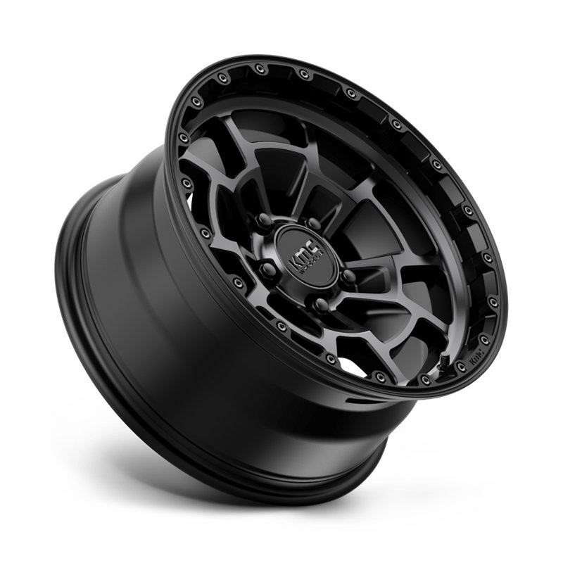 KMC | KM718 SUMMIT 17x8.5 ET0 - SATIN BLACK W/ GRAY TINT