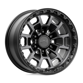 KMC | KM718 SUMMIT 17x8.5 ET0 - SATIN BLACK W/ GRAY TINT