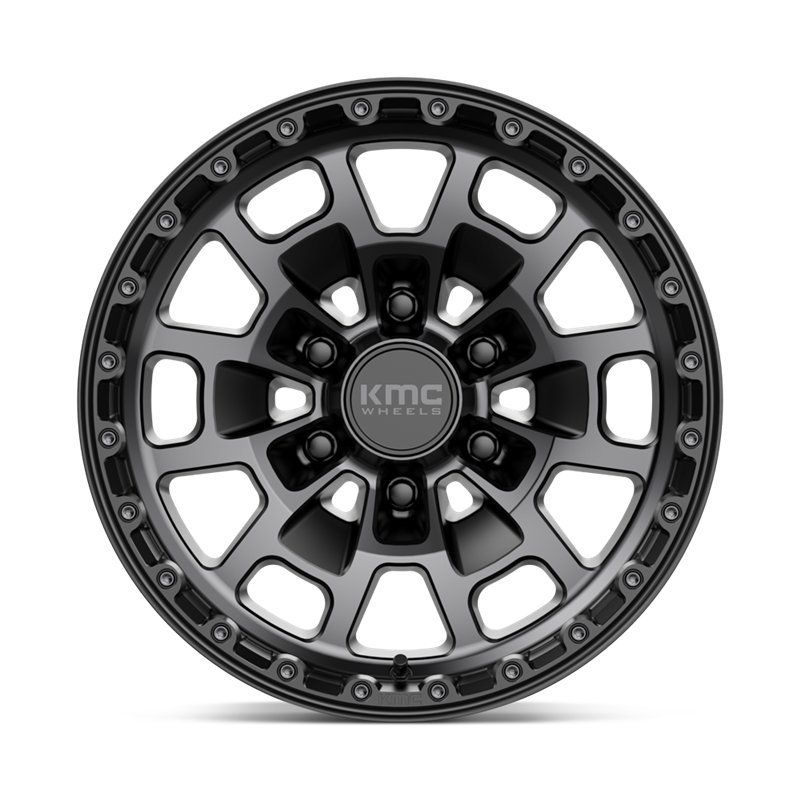 KMC | KM718 SUMMIT 17x8.5 ET0 - SATIN BLACK W/ GRAY TINT