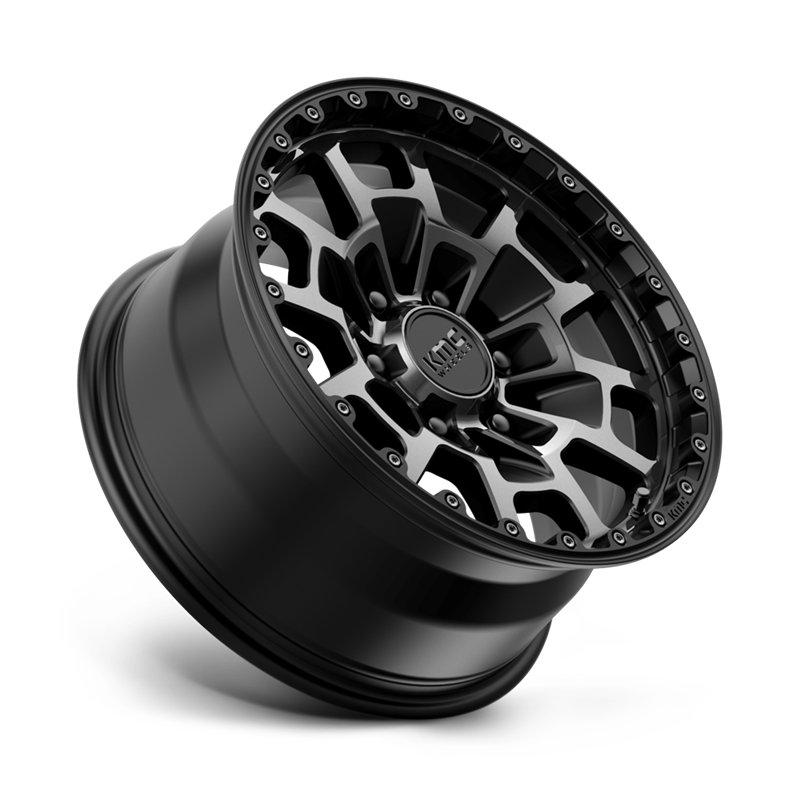 KMC | KM718 SUMMIT 17x8.5 ET18 - SATIN BLACK W/ GRAY TINT