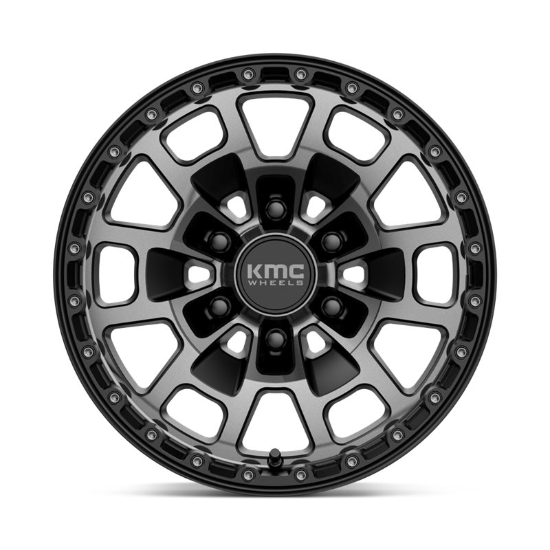 KMC | KM718 SUMMIT 17x8.5 ET18 - SATIN BLACK W/ GRAY TINT