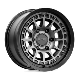 KMC | KM719 CANYON 16x8.0 ET0 - SATIN BLACK W/ GRAY TINT