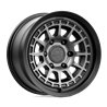 KMC | KM719 CANYON 16x8.0 ET0 - SATIN BLACK W/ GRAY TINT