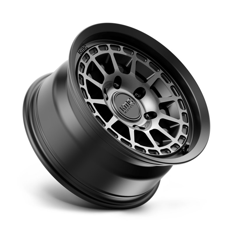KMC | KM719 CANYON 16x8.0 ET0 - SATIN BLACK W/ GRAY TINT