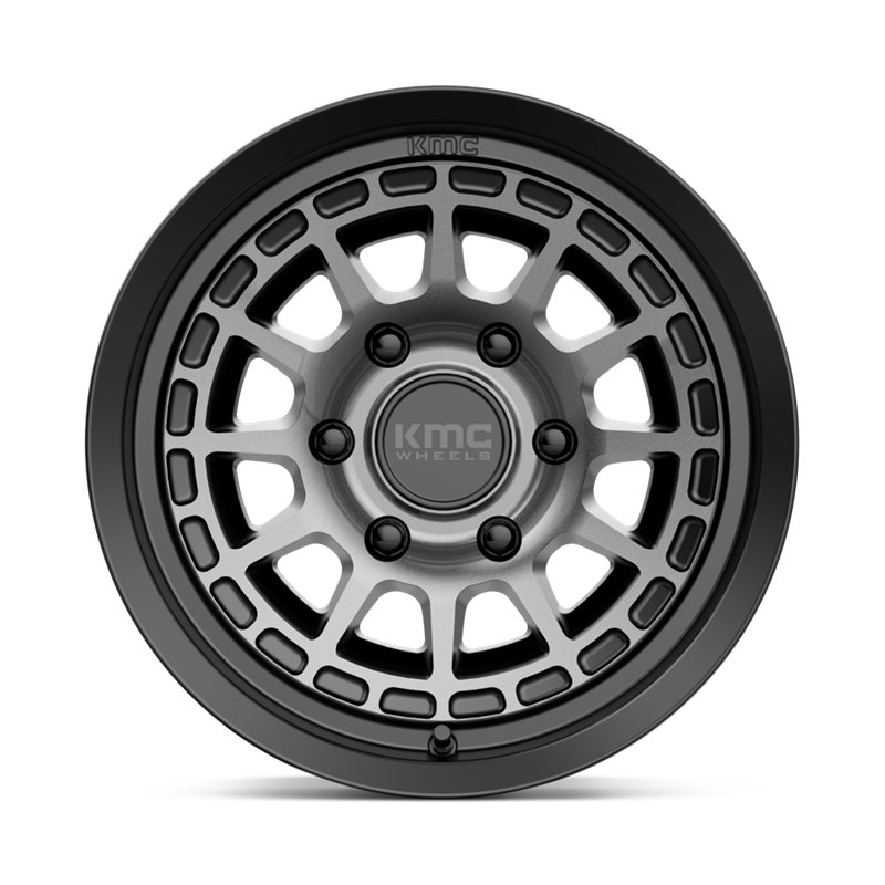 KMC | KM719 CANYON 16x8.0 ET0 - SATIN BLACK W/ GRAY TINT