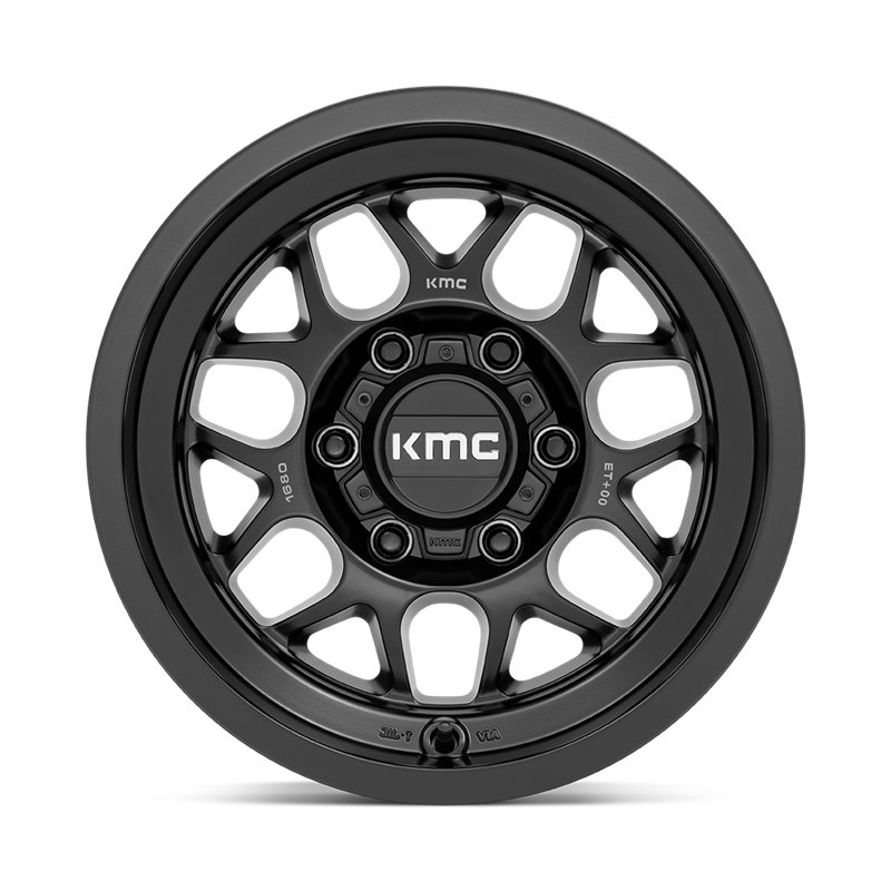 KMC | KM725 TERRA 16x8.0 ET0 - SATIN BLACK