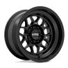 KMC | KM725 TERRA 17x9.0 ET-38 - SATIN BLACK