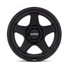 KMC | KM728 LOBO 17x8.5 ET-10 - MATTE BLACK