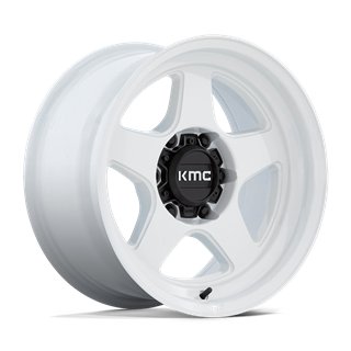 KMC | KM728 LOBO 17x8.5 ET-10 - GLOSS WHITE