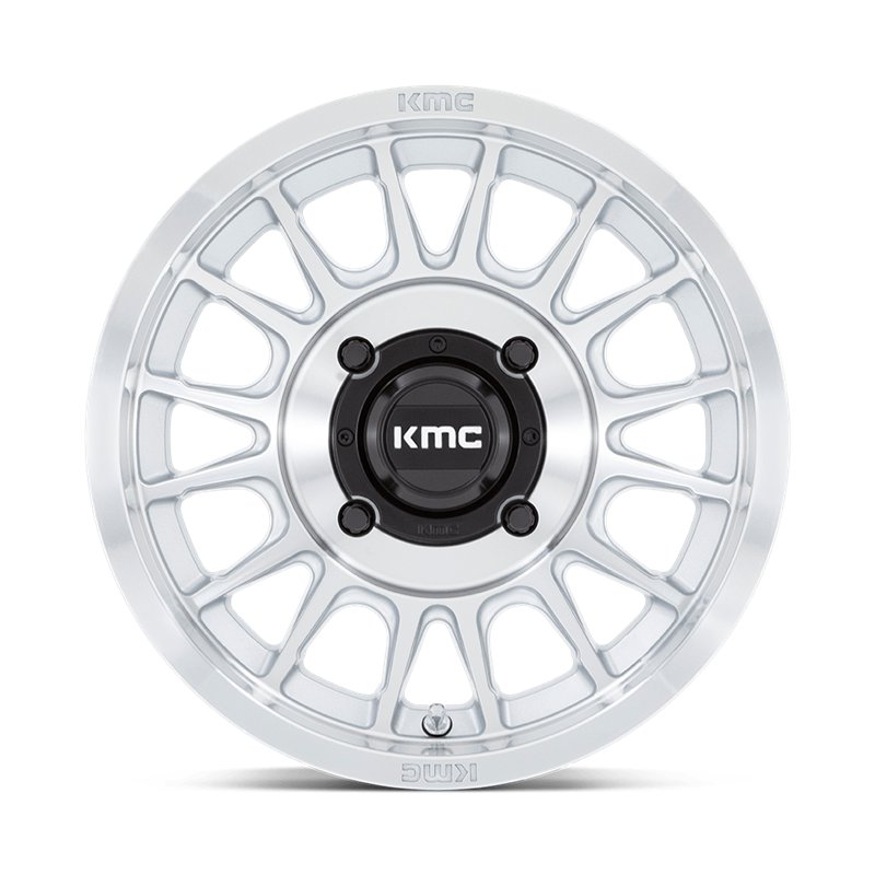 KMC | KS138 IMPACT UTV 15x7.0 ET10 - SILVER W/ MACHINED FACE