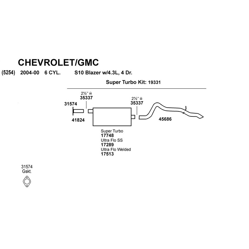 Dynomax | DynoMax Super Turbo Muffler - Ranger / Wrangler / Tundra 2004-2011