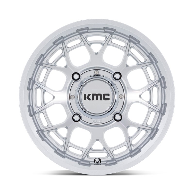 KMC | KS139 TECHNIC UTV 15x7.0 ET38 - GLOSS SILVER MACHINED