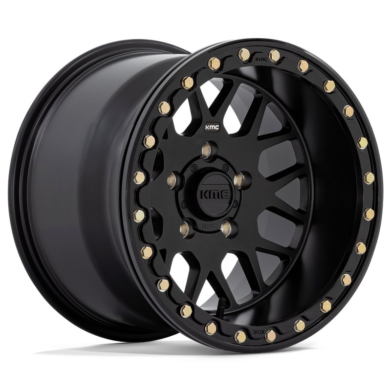 KMC | KS235 GRENADE BEADLOCK 15x10.0 ET0 - SATIN BLACK