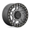 KMC | KS240 RECON BEADLOCK 15x7.0 ET38 - GUN METAL W/ GLOSS BLACK RING