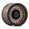 KMC | KS242 AZTEC BEADLOCK 15x10.0 ET0 - MATTE BRONZE W/ MATTE BLACK RING