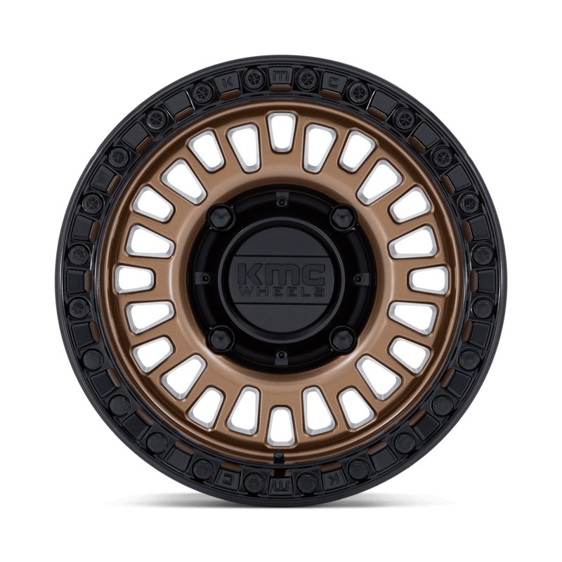 KMC | KS242 AZTEC BEADLOCK 15x7.0 ET38 - MATTE BRONZE W/ MATTE BLACK RING