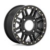 KMC | KS250 CAGE BEADLOCK 15x10.0 ET0 - SATIN BLACK W/ GLOSS BLACK RING