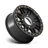 KMC | KS250 CAGE BEADLOCK 15x10.0 ET0 - SATIN BLACK W/ GLOSS BLACK RING
