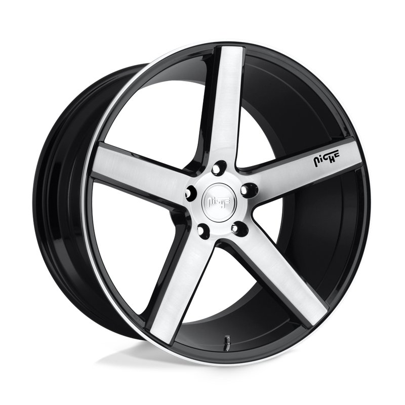 Niche Wheels | M124 MILAN 18x8.0 ET40 - GLOSS BLACK BRUSHED