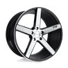 Niche Wheels | M124 MILAN 18x8.0 ET40 - GLOSS BLACK BRUSHED
