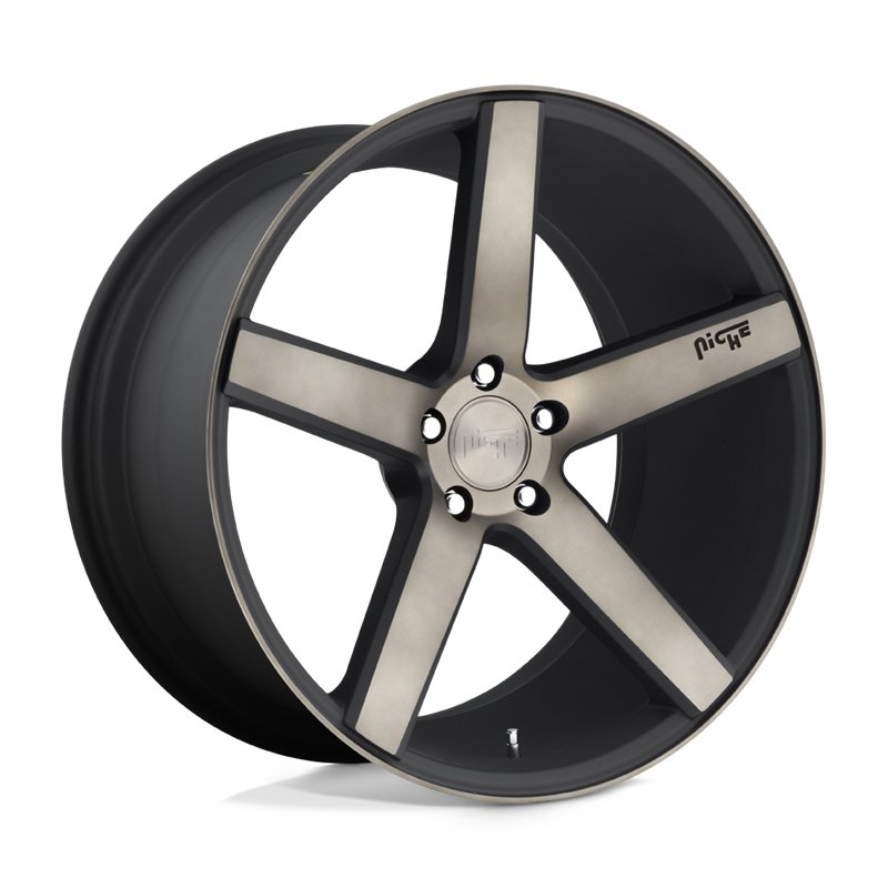 Niche Wheels | M134 MILAN 19x8.5 ET35 - MATTE BLACK MACHINED W/ DOUBLE DARK TINT