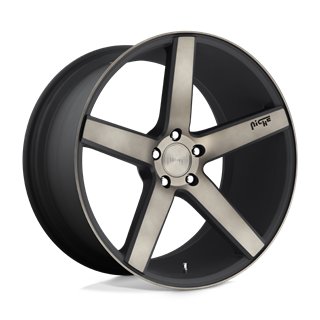 Niche Wheels | M134 MILAN 20x8.5 ET35 - MATTE BLACK MACHINED W/ DOUBLE DARK TINT