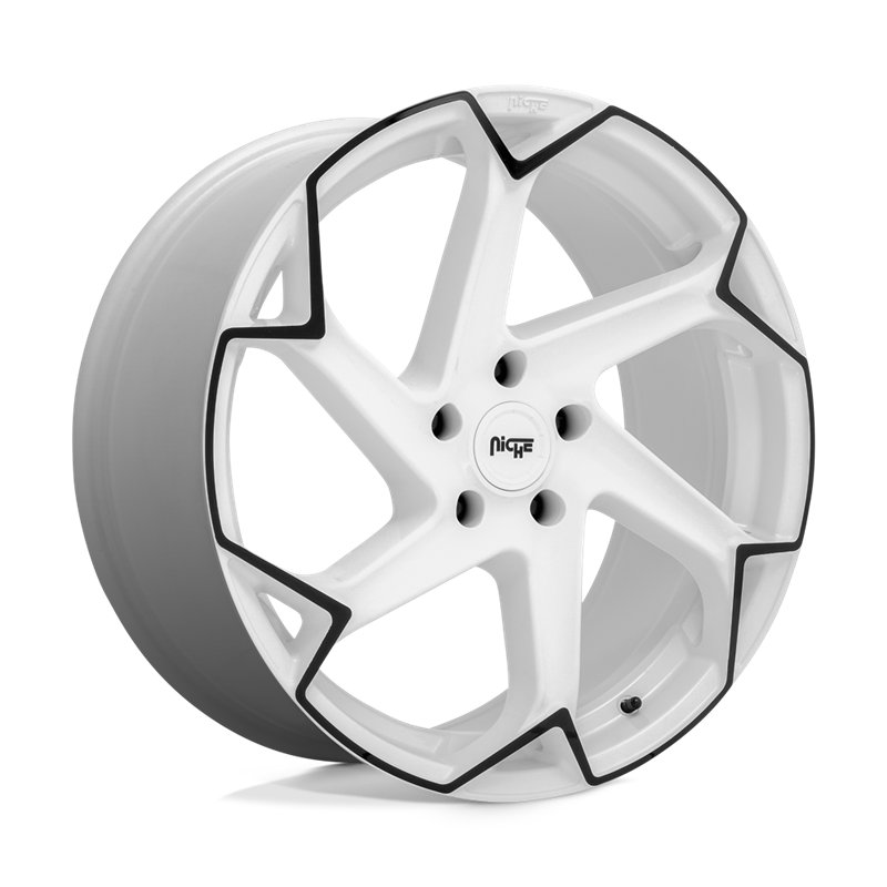 Niche Wheels | M257 FLASH 20x10.5 ET40 - GLOSS WHITE W/ BLACK