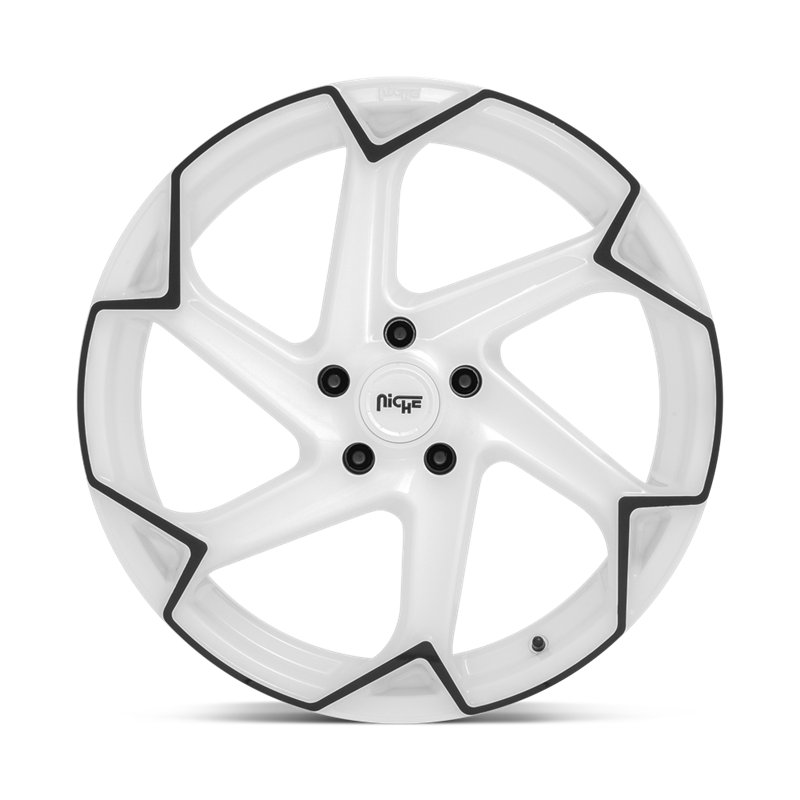 Niche Wheels | M257 FLASH 20x10.5 ET40 - GLOSS WHITE W/ BLACK