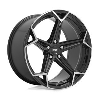 Niche Wheels | N259 ARROW 20x10.5 ET40 - GLOSS BLACK BRUSHED