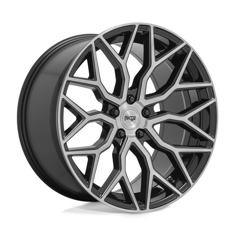 Niche Wheels | M262 MAZZANTI 20x10.5 ET40 - GLOSS BLACK BRUSHED FACE