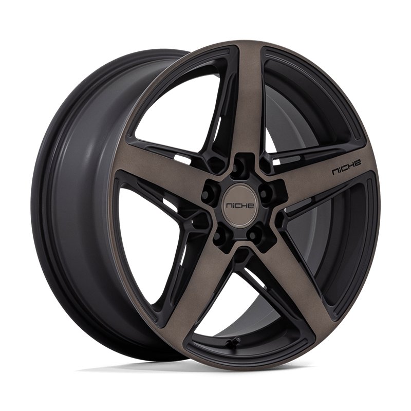 Niche Wheels | M271 TERAMO 18x8.0 ET40 - MATTE BLACK W/ DOUBLE DARK TINT FACE