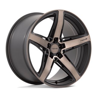 Niche Wheels | M271 TERAMO 20x10.5 ET20 - MATTE BLACK W/ DOUBLE DARK TINT FACE