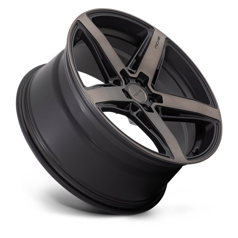 Niche Wheels | M271 TERAMO 20x9.0 ET38 - MATTE BLACK W/ DOUBLE DARK TINT FACE