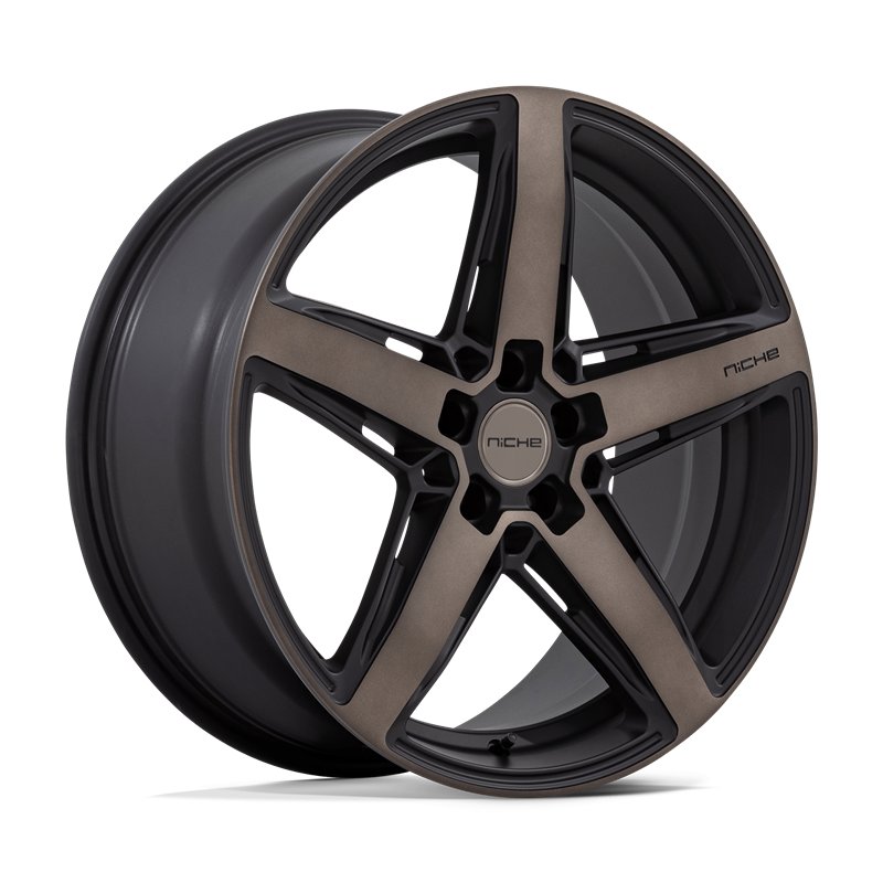 Niche Wheels | M271 TERAMO 20x9.0 ET25 - MATTE BLACK W/ DOUBLE DARK TINT FACE