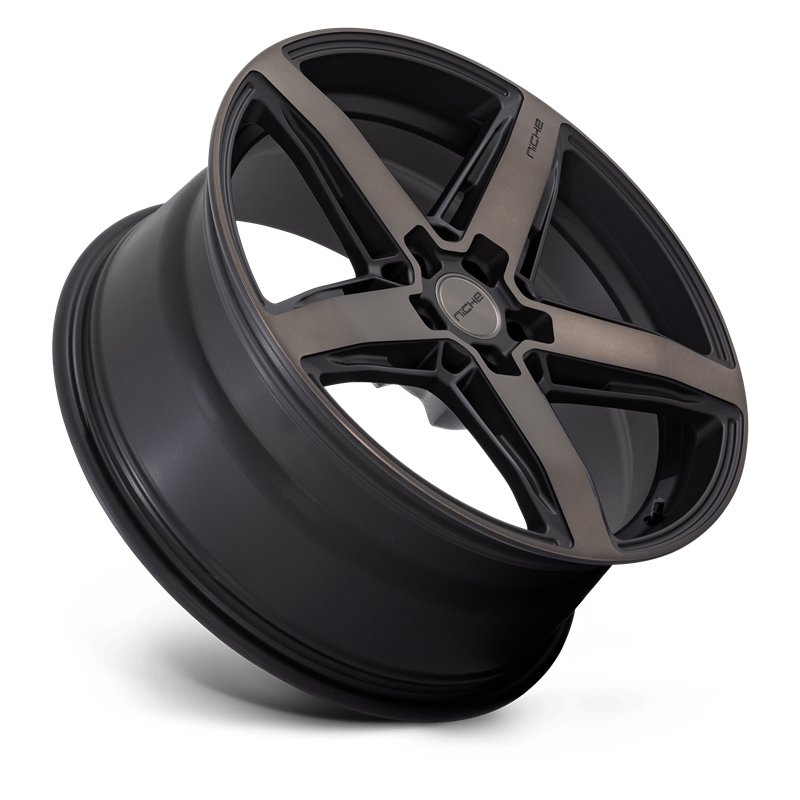 Niche Wheels | M271 TERAMO 20x9.0 ET25 - MATTE BLACK W/ DOUBLE DARK TINT FACE