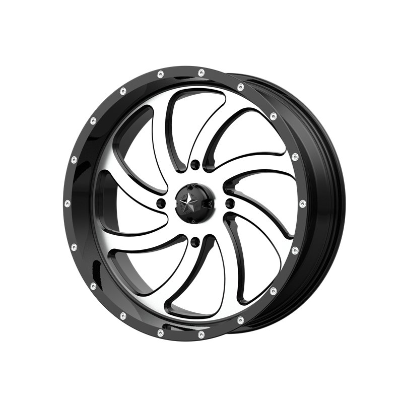 MSA Offroad | M36 SWITCH 24x7.0 ET0 - MACHINED GLOSS BLACK