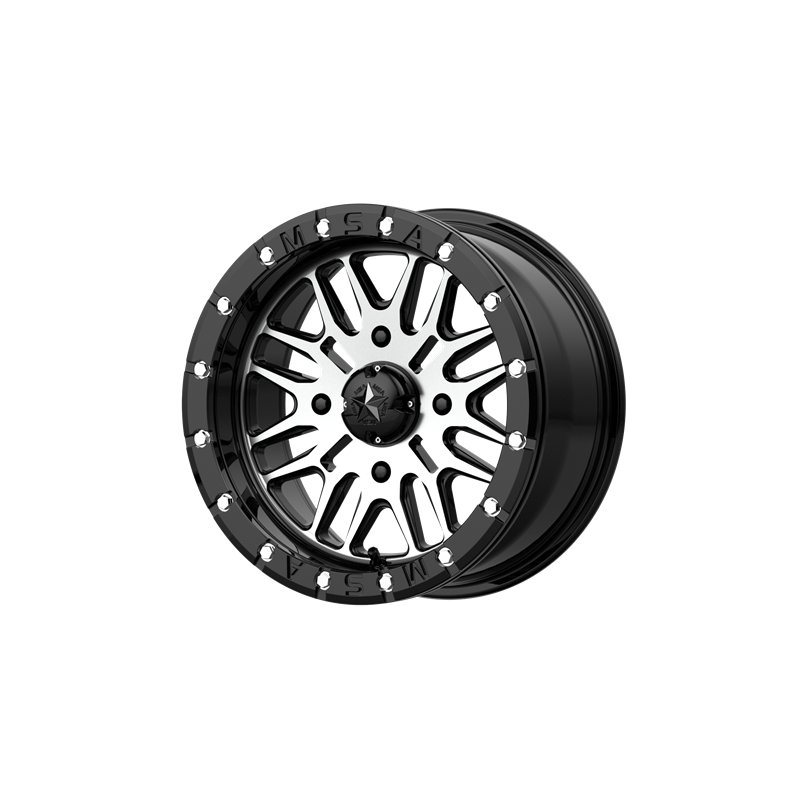 MSA Offroad | M37 BRUTE BEADLOCK 14x7.0 ET10 - GLOSS BLACK MACHINED