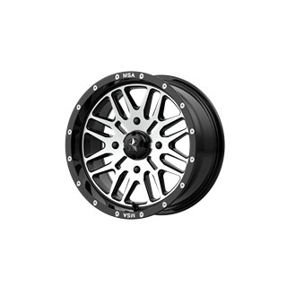 MSA Offroad | M38 BRUTE 14x7.0 ET10 - GLOSS BLACK MACHINED