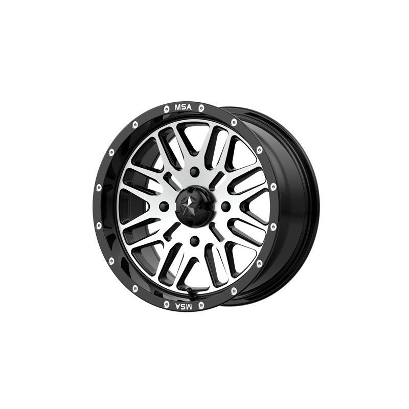 MSA Offroad | M38 BRUTE 15x7.0 ET10 - GLOSS BLACK MACHINED