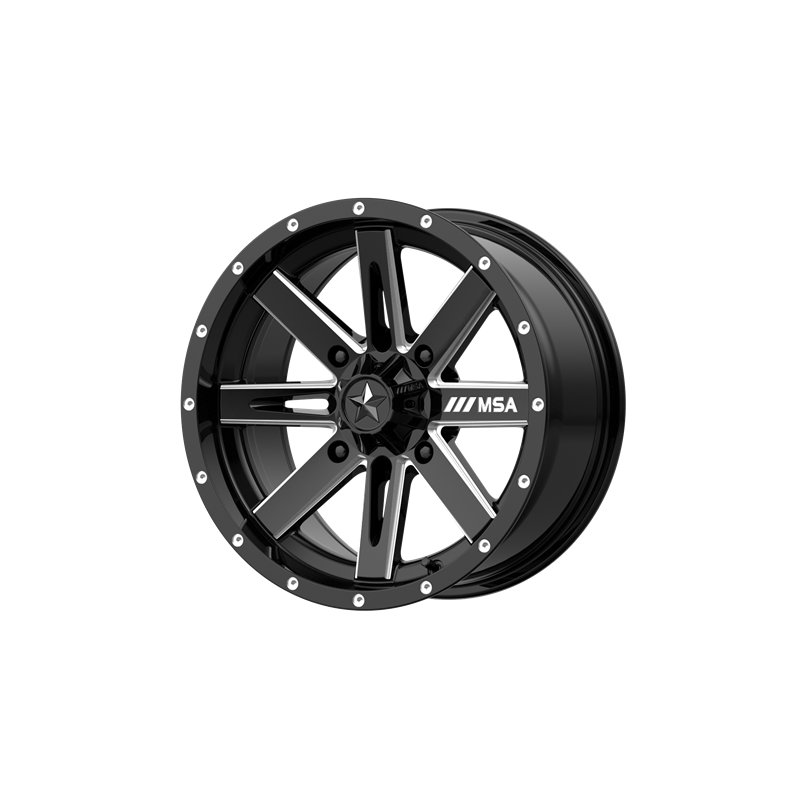 MSA Offroad | M41 BOXER 15x7.0 ET10 - GLOSS BLACK MILLED