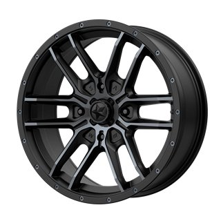 MSA Offroad | M43 FANG 15x7.0 ET38 - SATIN BLACK W/ TITANIUM TINT
