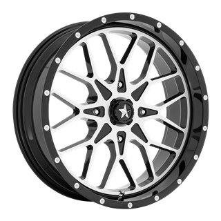 MSA Offroad | M45 PORTAL 24x7.0 ET0 - GLOSS BLACK MACHINED