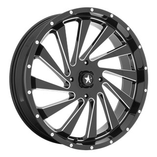 MSA Offroad | M46 BLADE 20x7.0 ET0 - GLOSS BLACK MILLED