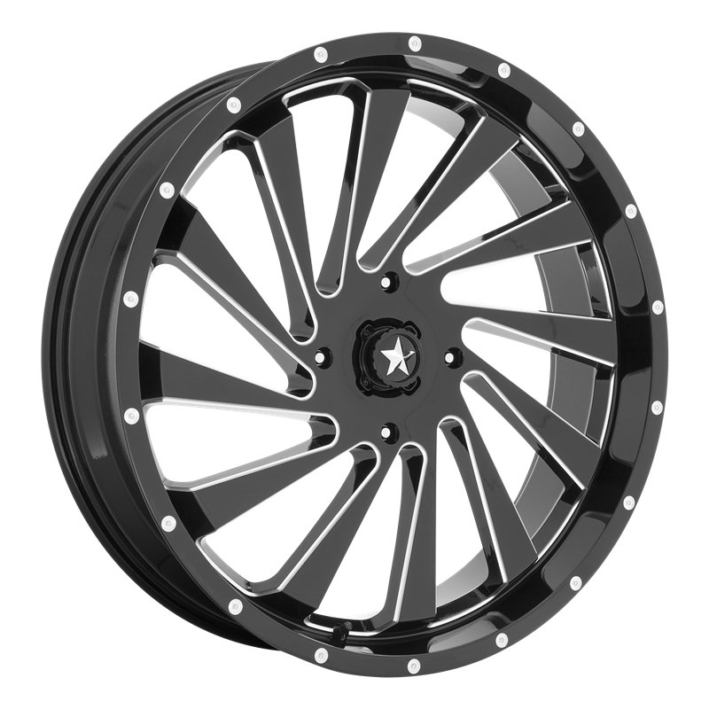 MSA Offroad | M46 BLADE 24x7.0 ET0 - GLOSS BLACK MILLED