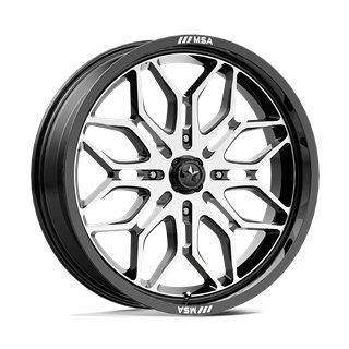 MSA Offroad | M47 SNIPER 22x7.0 ET10 - GLOSS BLACK MACHINED