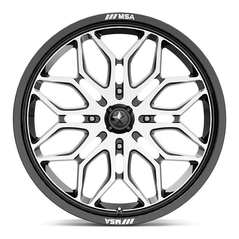 MSA Offroad | M47 SNIPER 24x7.0 ET10 - GLOSS BLACK MACHINED