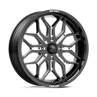 MSA Offroad | M47 SNIPER 22x7.0 ET10 - GLOSS BLACK MILLED