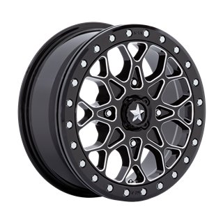 MSA Offroad | M48 PORTAL BEADLOCK 15x6.0 ET38 - GLOSS BLACK MILLED W/ GB RING
