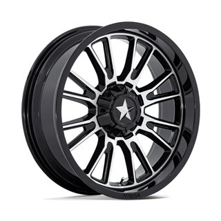 MSA Offroad | M51 THUNDERLIPS 22x7.0 ET0 - GLOSS BLACK MACHINED