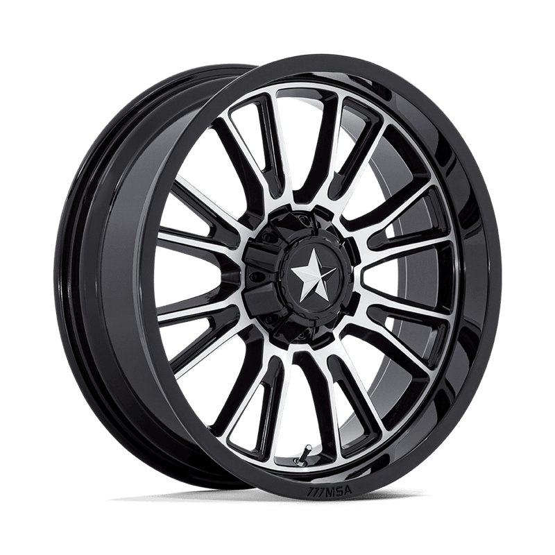 MSA Offroad | M51 THUNDERLIPS 24x7.0 ET0 - GLOSS BLACK MACHINED